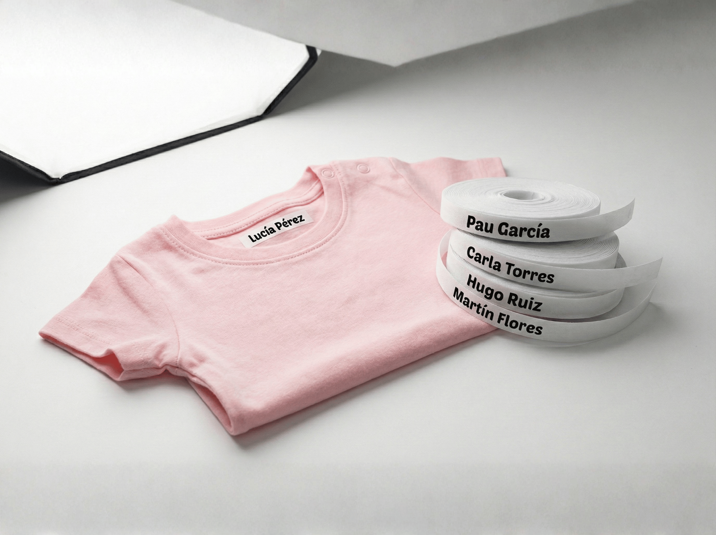 Etiquetas termoadhesivas para ropa personalizadas con nombre